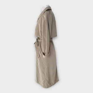 Brooks Brothers Belted Trench Coat Water Repellent Wool Lining Women's 8 Minimal thumbnail 11