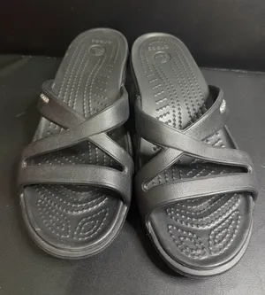 Crocs Black Criss Cross Sandals thumbnail 1