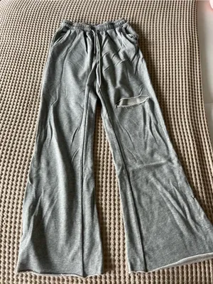 Adika Gray Wide-Leg Lounge Pants thumbnail 1