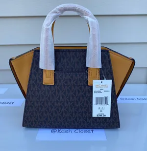 Michael Kors SM Avril Top-Zip Satchel | Purse | Handbag - Marigold thumbnail 3