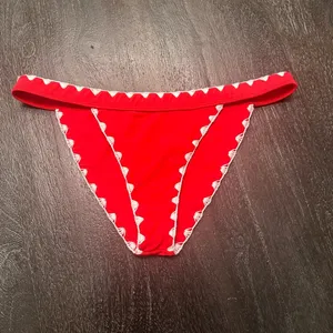 Lovers And Friends‎ Adrift Swim Bikini Bottom in Fiery Red Sz M thumbnail 3
