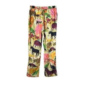 J Crew Pants Size 2 Drapey Wide Leg Ratti Safari‎ Printed Soft Tropical #QR6-5 thumbnail 8