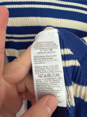 J. Crew Carolyn Three-Quarter Sleeve Striped Sweater Large thumbnail 5