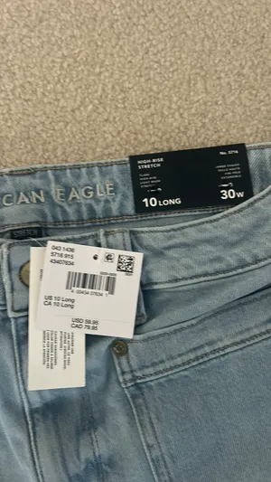 American Eagle Flare High-Rise Jeans thumbnail 3