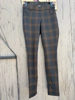 Nine West Men's Black and Brown Plaid Dress Pants thumbnail 2