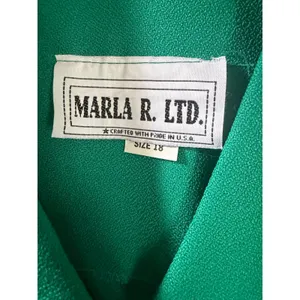 Vintage Marla R LTD Green Double Breasted Blazer NWT Size 18 Made in USA Sears‎ thumbnail 3