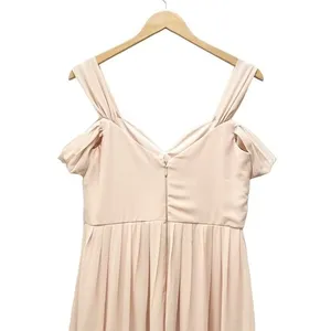 NEW Lulus Make Me Move Blush Pink Formal Floor Length Maxi Dress Size Large NWOT thumbnail 6