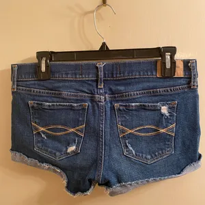 Abercrombie & Fitch blue jean shorts thumbnail 2