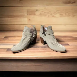 SEYCHELLES 'Impossible' Sand Suede
Leather Ankle Booties 9.5 thumbnail 3