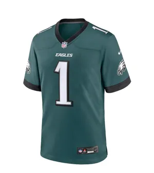 Men's Philadelphia Eagles Jalen Hurts Nike Midnight Green Team Game Jersey thumbnail 1