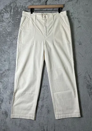 Madewell The Perfect Vintage Wide Leg Cargo Pant Utility Minimalist Size 31 thumbnail 1