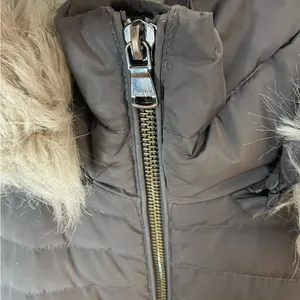 DKNY Charcoal Down Hooded Puffer Coat thumbnail 6