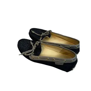 Cole Haan Shoes Women's US 5.5 Driving Loafers Slip On Flats Blue Fabric thumbnail 4