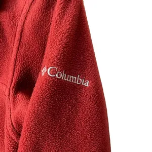 Columbia full zip fleece jacket red pockets warm comfortable athleisure winter thumbnail 7
