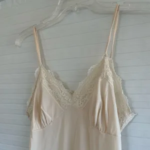 Victoria's Secret Vintage Cream Lace Slip Dress thumbnail 3