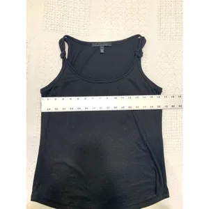 WHBM small ribbed knot strap shimmer tank blouse top TS 3376 thumbnail 5