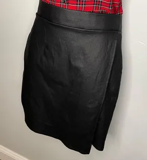 Charlotte Russe Asymmetrical Faux Leather Mini Skirt thumbnail 2