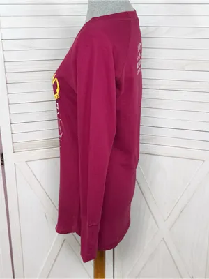 Harley Davidson‎ Barnett El Paso Tx French Terry Tee Shirt Long Sleeve Red Small thumbnail 2