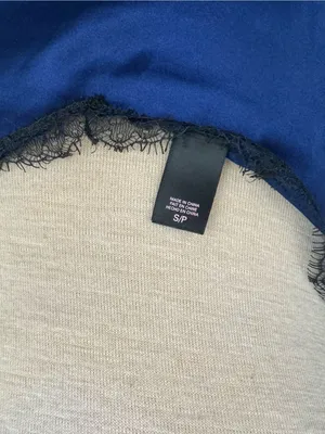 Victoria’s Secret Lace Halter Blue Nighty Chemise Lingerie Small thumbnail 4