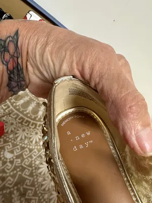 a new day Gold Sequin Ballet Flats thumbnail 7