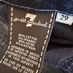 7 For All‎ Mankind "A" Pocket Bootcut Jeans Dark Wash Y2K Size 29 thumbnail 8