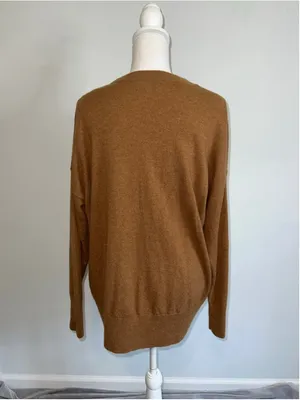 & Other Stories Paris Atelier Brown Cashmere Crew Neck Sweater SMALL thumbnail 3