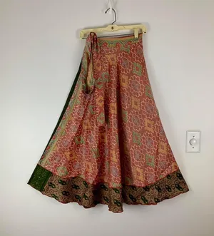 Reversible Maxi Wrap Skirt BINW513 Multiple thumbnail 1