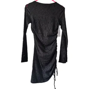 Princess Polly Que Sera Long Sleeve Mini Dress Women’s Size 2 NWT Black Bodycon thumbnail 4