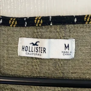 Hollister Black and Yellow Plaid Preppy Crop Top thumbnail 3