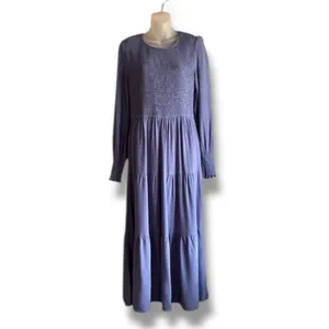 ZESICA long sleeve smocked tiered midi dress size Large thumbnail 2