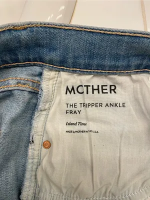 MOTHER Light Blue Cropped Straight thumbnail 11