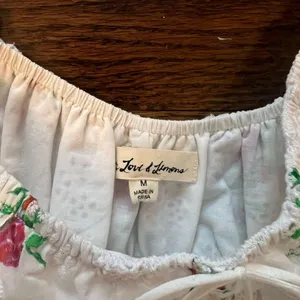 For Love and Lemons White Floral Smocked Mini Dress WORN ONCE thumbnail 6