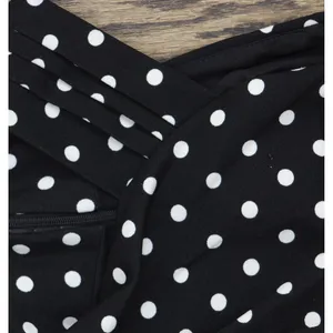NWT Rachel By Rachel Roy Harland Printed Halter Polka Dot Dress Black / White S thumbnail 10