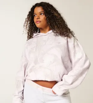 Pink camo Hollister hoodie thumbnail 1
