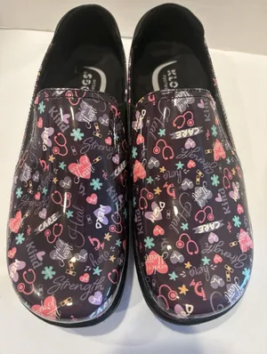 Klogs by Koi Women’s Nursing Clogs Healthcare Print Slip Resistant Shoes thumbnail 1