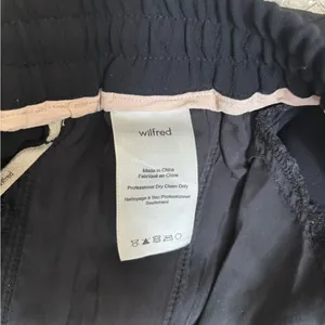 Wilfred Black High Waist Track Creppe Jogger Pants Size M thumbnail 7