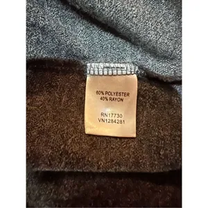 Converse Long Sleeve Faux Wrap Style Top sz L gray‎ thumbnail 7
