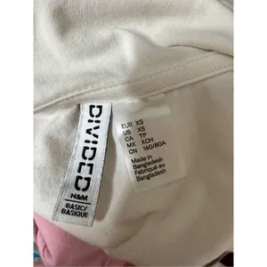 H&M white crop top long sleeve size XS thumbnail 8
