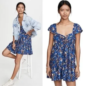 ✨Free People Pattern Play Floral Mini Dress - Babydoll✨ thumbnail 5