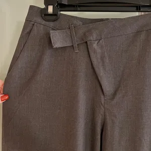 NWOT LE LIS Gray Wide-Leg Trousers, High-Waisted thumbnail 3