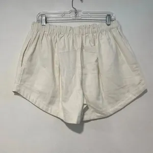 Free People White Drawstring Shorts Size S NWT Coastal Boho Summer thumbnail 3