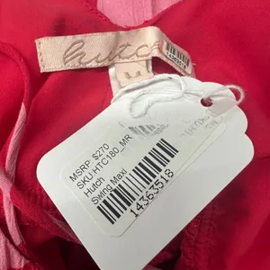 Hutch Pink Floral Tiered Ruffle Maxi Dress MEDIUM Sundress Cottage Vacation $270 thumbnail 14