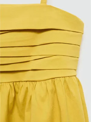 Mango Draped Neckline Dress NWT Yellow Size 2 / XS thumbnail 10