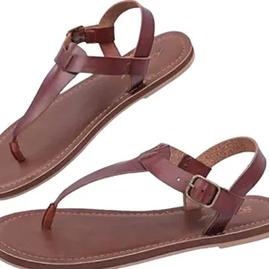 Brown T Strap Sandals! Brown Size 7 thumbnail 2