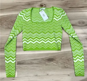 NEW Stradivarius Square Neck Long Sleeve Women’s Small thumbnail 1