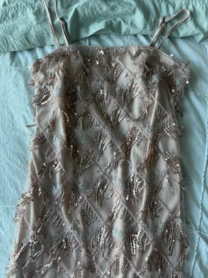 Sequin Dress size small Tan thumbnail 6