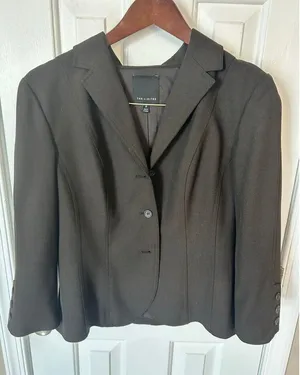 The limited brown blazer size 10 work attire y2k style thumbnail 1