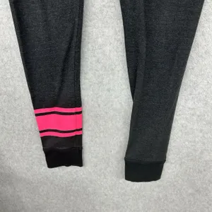 Victorias Secret PINK Yoga Leggings Charcoal Gray Pink Stripe Slim Joggers Small thumbnail 4