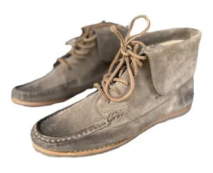 Frye Quincy Chukka Brown Suede Leather Laced Boat Deck‎ Boots shoes Sz 7 M thumbnail 1