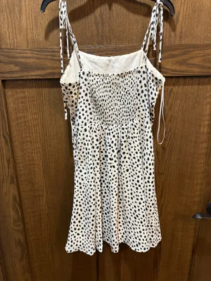 Dry Goods Black and white dotted sundress thumbnail 2